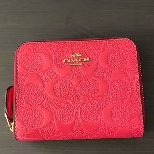 Coach limited edition neon pink wallet